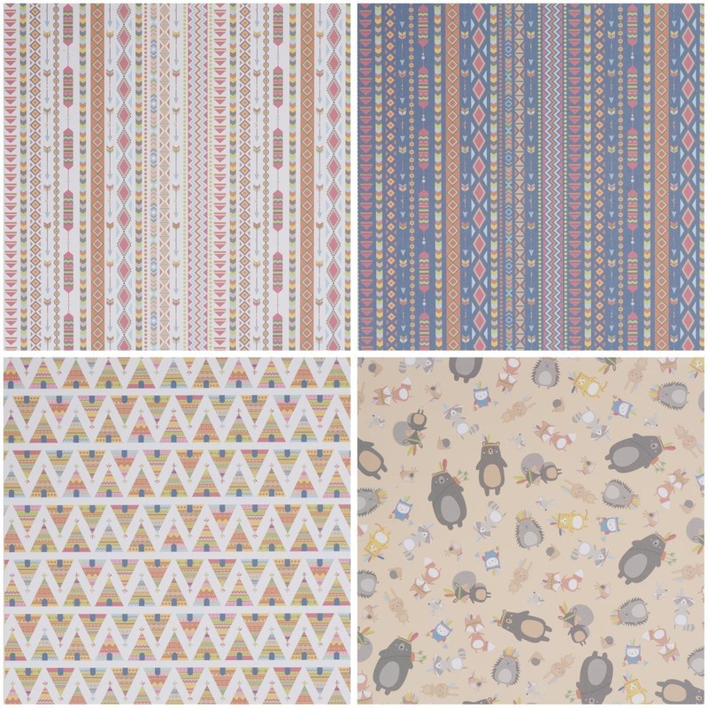 Artemio Totem 40 Scrapbooking Paper Sheets 30.5 x 30.5 Assorted