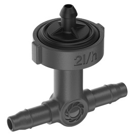 Gardena Micro-Drip System Row Dripper Pressure Regulating: Dripper for Automatic Watering System, for Plant Rows with Different Pot Heights, Easy Connection Technology (13312-20)