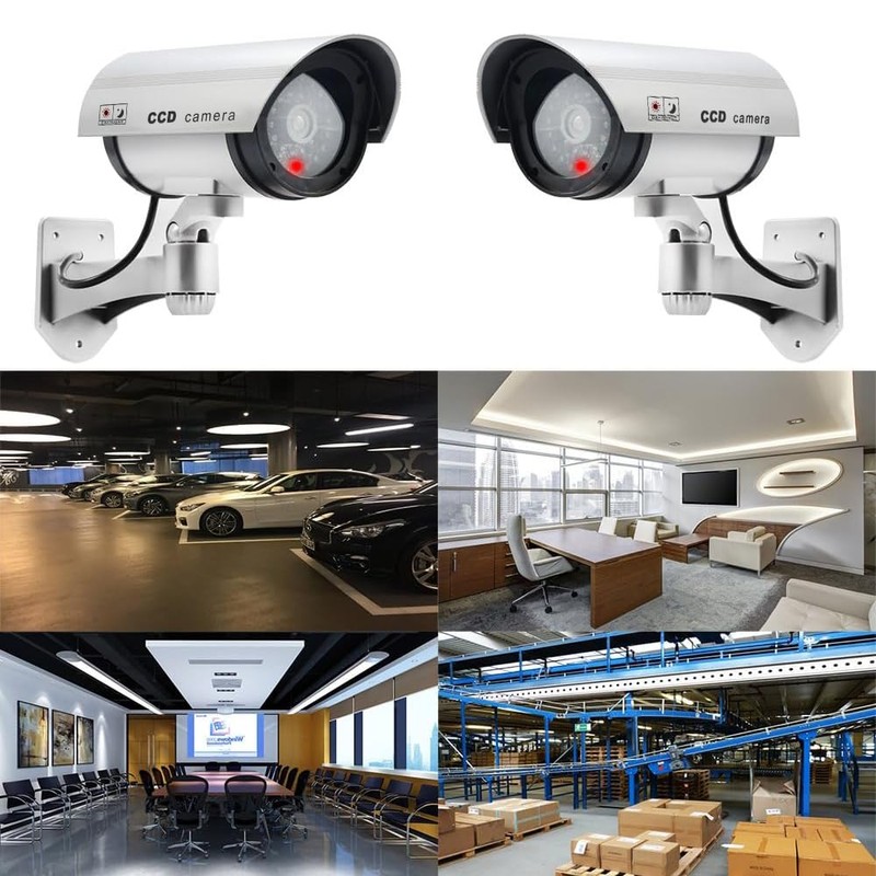 ERWEY Dummy Camera Fake Surveillance Camera CCTV with Flashing LED