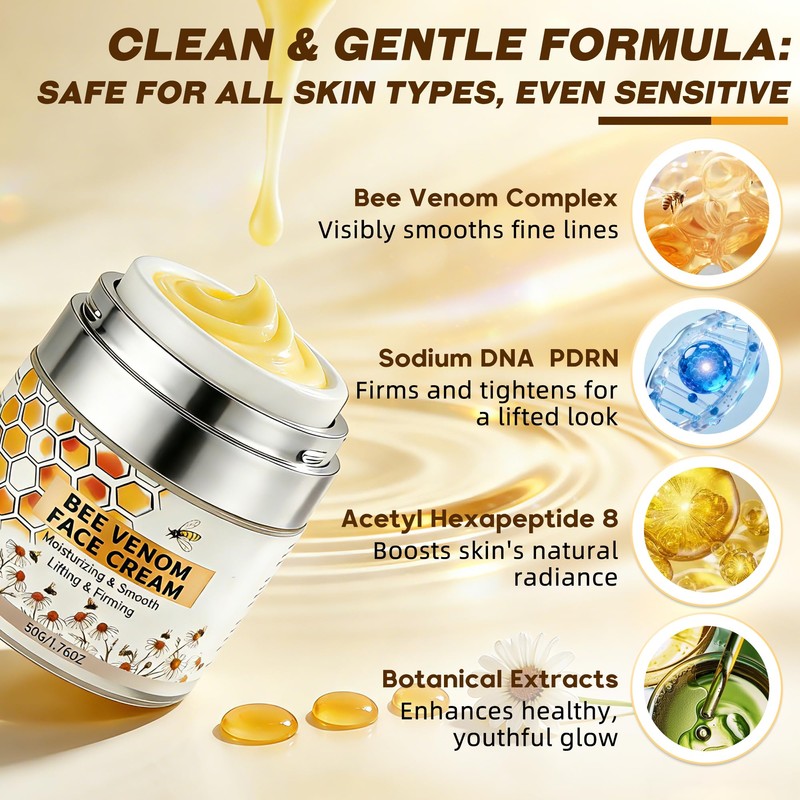 AKUVU Bee Venom Cream - Anti Aging Face Cream for