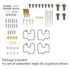 labwork 4-Pack Carb Carburetor Repair with Gasket Jets Kits Replacement
