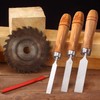 SmallCat 10 PCS Wooden File Handles with Strong Metal Collars,