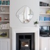 BOMINICA Irregular Wall Mirror Asymmetrical Mirror Frameless for Bathroom Living