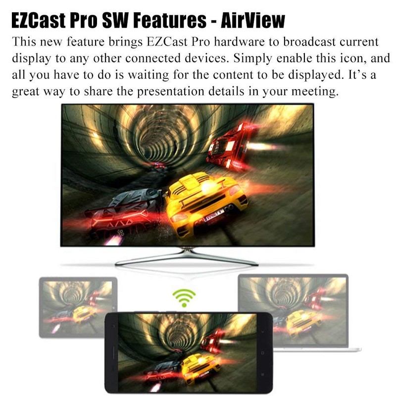 EZCast PRO Dongle Wireless Presentation Smart TV Stick High Speed