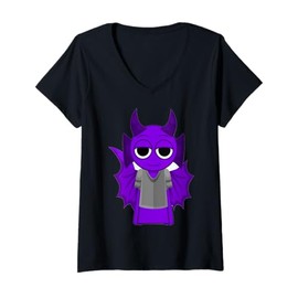 Womens Durple from Sprunky Rejoyed | Simon Funbot Jevin Raddy V-Neck T-Shirt