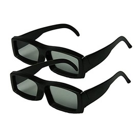 2 pairs - 3D Passive TV Circular Polarized Glasses and RealD Movies