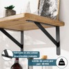 10 Piezas Escuadras para Repisas, Soportes para Estantes de 30cm,