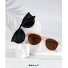 QALLY Sunglasses Womens Polarized Sunglasses-Women: Retro Round Sun Glasses with