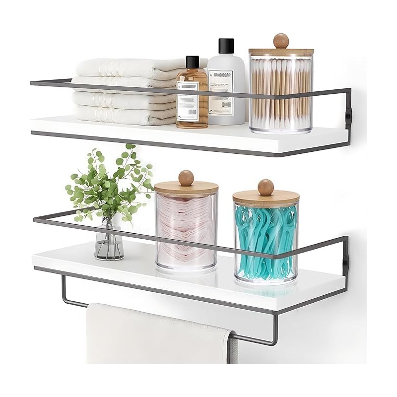 MUSCUC - Dispensador de Algodón,Dispensador de Contenedores de Baño,4 Pcs