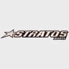 Stratos Boat Raised Logo Decal Emblem 7D099 | Mirrored Silver