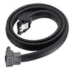 tunghey 4Pack Right Angle SATA III Cable, 6Gbps Straight HDD