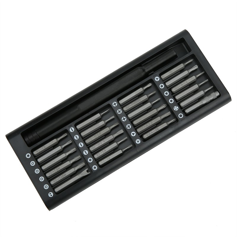 25 in 1 Multifunctional Aluminium Alloy Screwdriver Bit Kit for