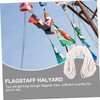 Mipcase Flagpole Replacement Cotton Rope Thick Long Durable Halyard Line