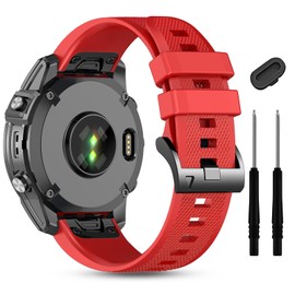 22mm Quickfit Silicone Bands for Garmin tactix 8/Fenix 8 pro AMOLED-47mm/7 Pro/7/6/6 Pro/5/5 Plus,Watch Strap Compatible with Fenix E/Descent G2/G1 Solar/quatix 8/epix Pro/Approach S70 47mm/S62/S60