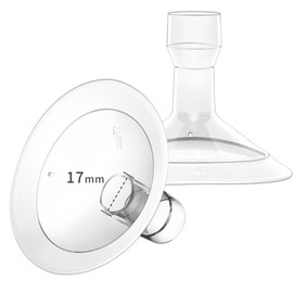 MOOMentaneous 17mm Oval Flanges Breast Pump Parts Compatible with Medela Breast Pumps PersonalFit, Maxflow, Freestyle Flex Swing Maxi Connector