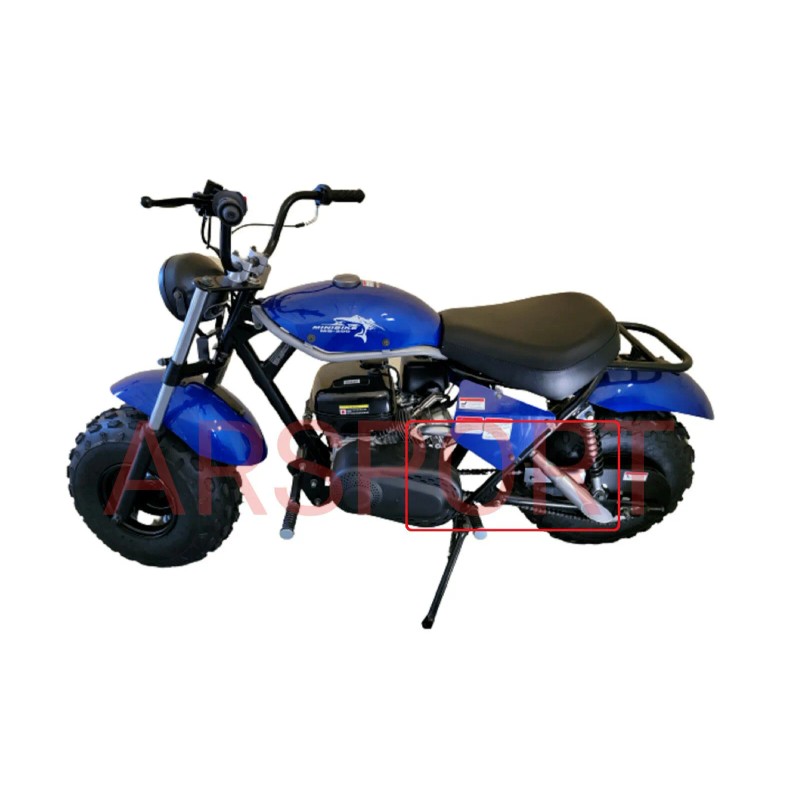 ARSPORT Exhaust Header pipe for TrailMaster MB200-2 / Hurricane 200X