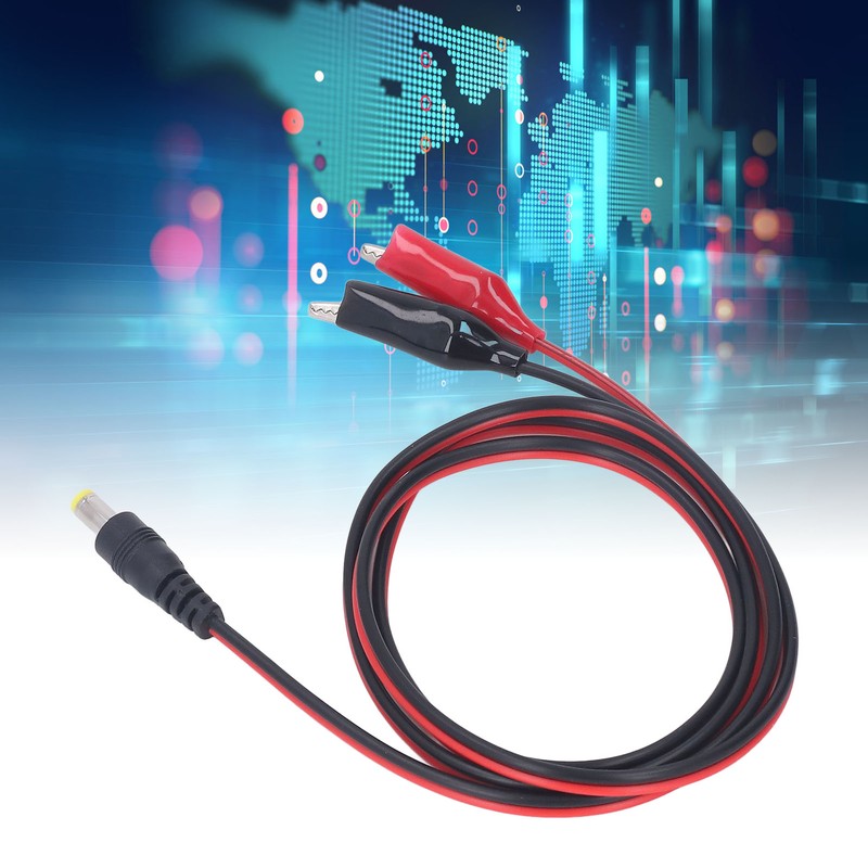 DC to Dual Test Clip Cable Copper Core Electrical Test