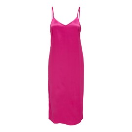 ONLY Women's Onlvictoria Satin Strap Mid Dress Noos W, Fuchsia Purple, XXS