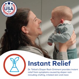 Dr. Talbot's Maximum Strength Diaper Rash Ointment - 2 oz - Zinc Oxide Skin Protectant with Peruvian Balsam - Treats and Prevents Rash