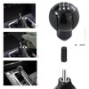 Lunsom 5 Speed Shifter Head Knob Leather Ball Gear Shift