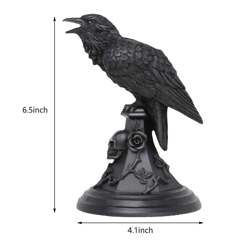Gothic Candle Holder Resin Figurine Candlestick Stand Home Decor Accessory