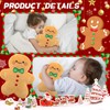 xinrongda Soft Toy of Gingerbread Men, 7 Inch Christmas Teddy