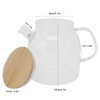 Transparent Glass Tea Pot 600ml Large Capacity Heat Resistant Water