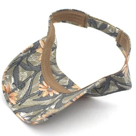 LEX STANDARD CH063 Women's Visor Hat, Aloha Pattern, Wide Brim, Casual, UV Protection, UV Protection