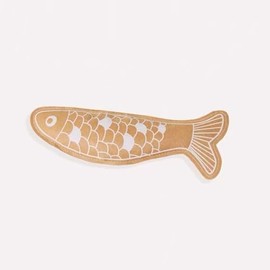 Haourlife Catnip Fish Cat Kicker Toy, Interactive Chew Toy for Indoor Cats, Bell & PP Cotton – Kraft Paper Platinum Carp