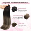 Sweetmet Pro2.0 Clip in Hair Extensions Real Human Hair 20inch