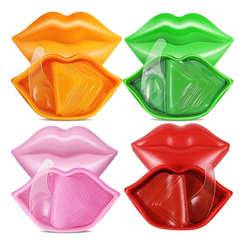 5 Tarros Con 20 Parches Cu Hidratantes Para Labios Colágeno