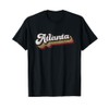 Atlanta Soccer Distressed Retro Baseball Script 404 United T-Shirt