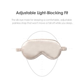 Silk Eye Mask for Sleeping Set - 4 Pack Satin Sleep Mask with Adjustable Strap & Travel Pouch & Hair Band | Blackout Eye Mask for Women Men, Travel, Yoga, Nap | Ultra Soft Gift Box (Black/Grey)