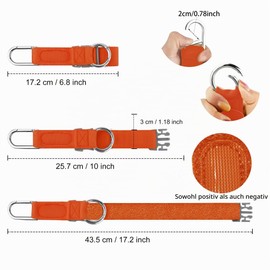 Luggage Straps Suitcase Belt, Elastic Jacket Gripper with Fastener with D-Ring Hook and Buckle, Small Parts Strap Belt Travel Accessories, Makes Your Hands Free, Light Orange