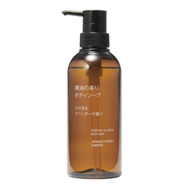 MUJI OAR44A4A Essential Oil Body Soap, Hinoki & Lavender Scent, 13.5 fl oz (400 ml)