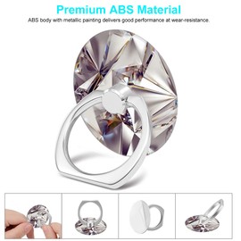 Bonoma Finger Ring Stand, 3 Pack Bling 360 Degree Rotation Phone Ring Stand Grip Holder Compatible with Smartphones and Tablets