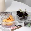WAIT FLY Glass Heart-shaped Candy and Dessert Bowl - Fruit