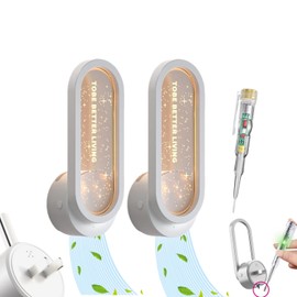 2 Pack Air Purifier Plug In for Home Night light design,Air Ionizer Purifier Plug In,Portable Negative Ion Generator,Ionic Air Freshener For Pet Odor,Kitchen Odor,Dust,Smoke Smell