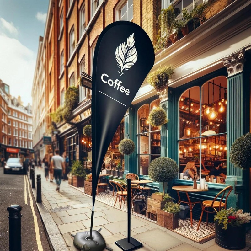 Anley Foldable Ground Base with Water Bag Fits Flutter Feather