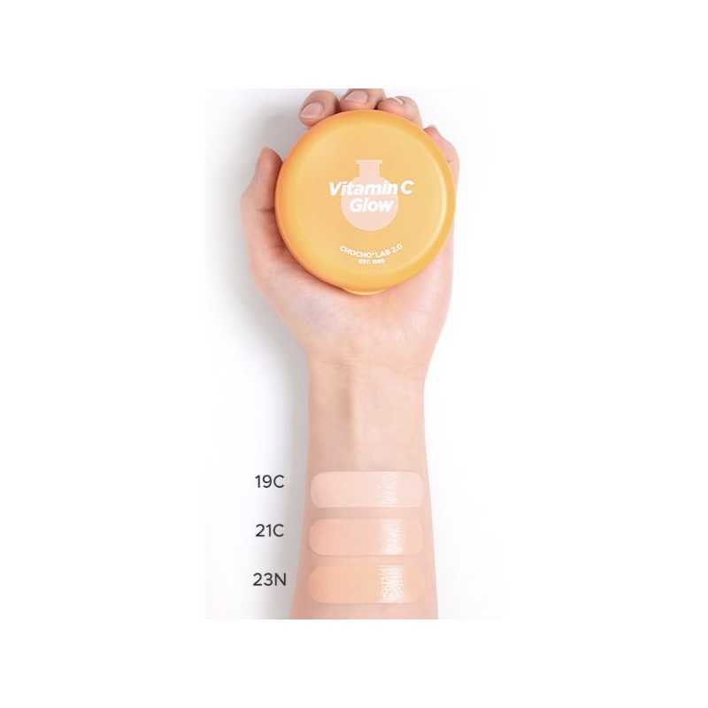 CHOSUNGAH BEAUTY Vitamin C Glow Cushions SPF50+ PA+++ 11g, Color:23N.