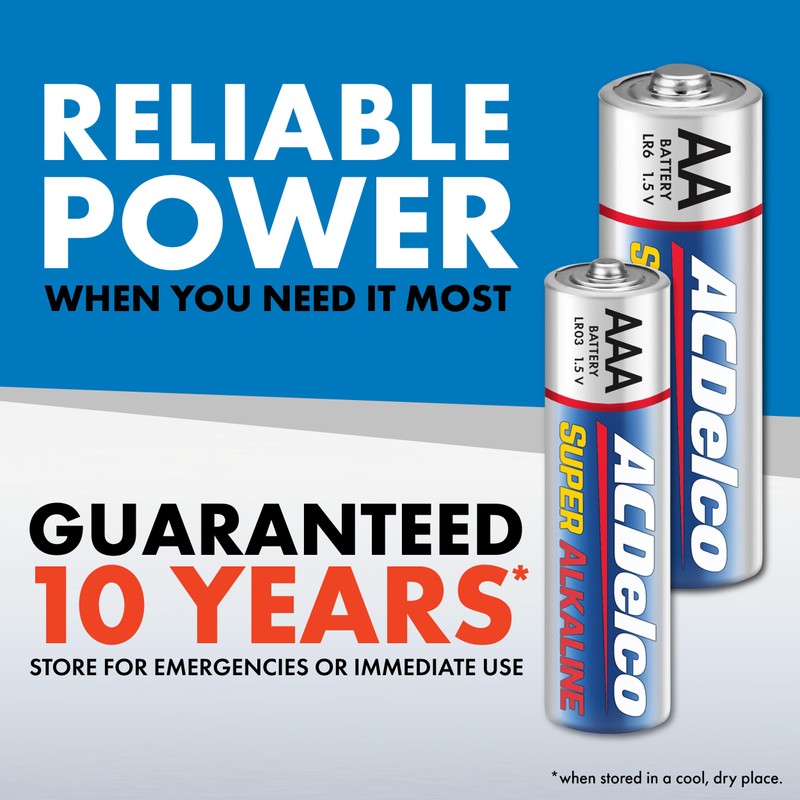Powermax ACDelco AA and AAA 48-Count Combo Pack Super Alkaline