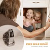8 x Screw-On Hinges with Spring Opening Angle 90° Cupboards
