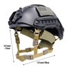 Yzpacc Tactical Helmet Chin Strap Adjustable Dial 4 Points Suspension