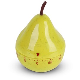 Mechanical Kitchen Timer,60 Minutes Cartoon Pear Timer Countdown Alarm Clock,Mechincal Pear Timer,Cute Kitchen Timer Pear Timer Cute Manual Mechanical Rotating Alarm for Baking, Cooking