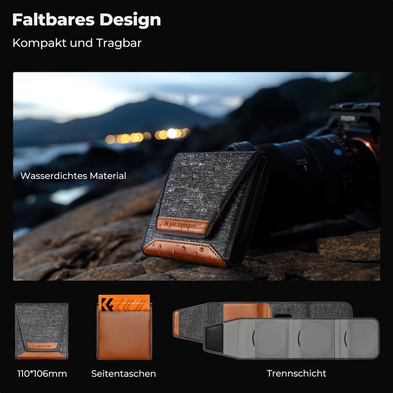 K&F Concept 72 mm Filter Set UV Filter + Polarising