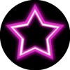 144 Reward Stickers 30mm Neon Stars for Teacher, Parent, Party