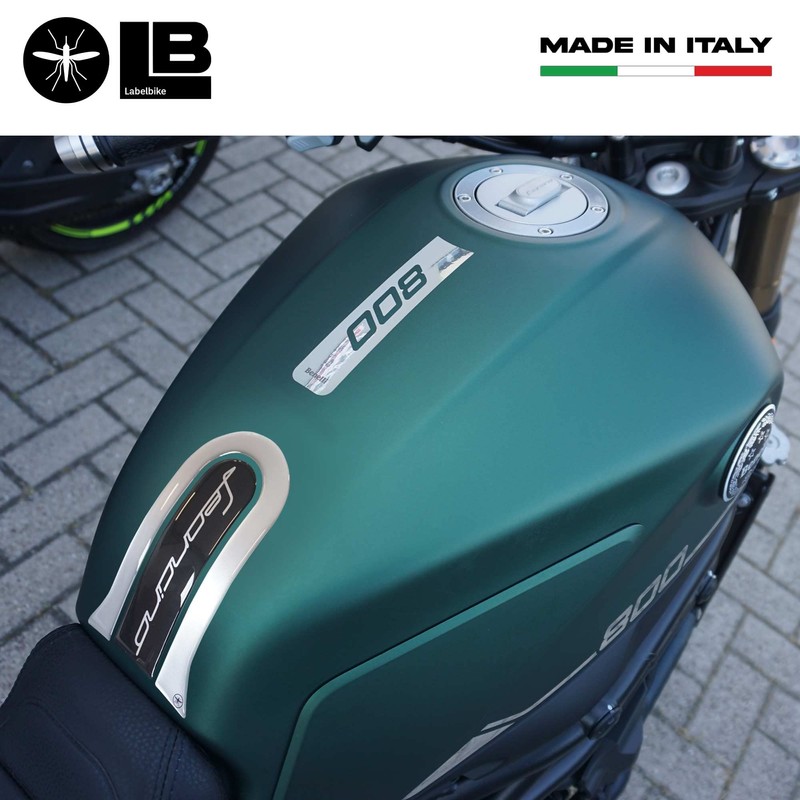 labelbike - 3D Resin Tank Pad Motorcycle Protection Compatible with