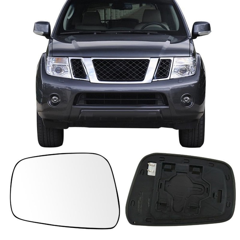Driver Side Mirror Glass for Nissan Frontier 2005-2021,Pathfinder 2005-2012,Xterra 2005-2015,Backing