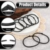 Shower Curtain Rings, 26 Pcs Black Metal Curtain Rings, Rustproof