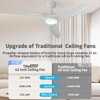 TAVZAKE Ceiling Fans with Lights, 42 inch Low Profile Ceiling